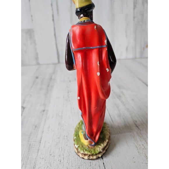 Vintage Italy Shepherd chalkware nativity religious statue figurine LB New York - Picture 3 of 9